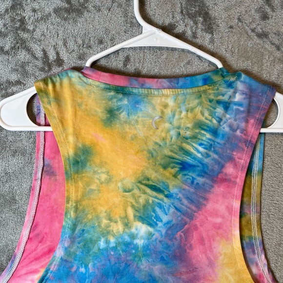 Zyia Rainbow Tie Dye Kettle Moon Muscle Tank‎ Top Women's size XXL - Picture 5 of 5